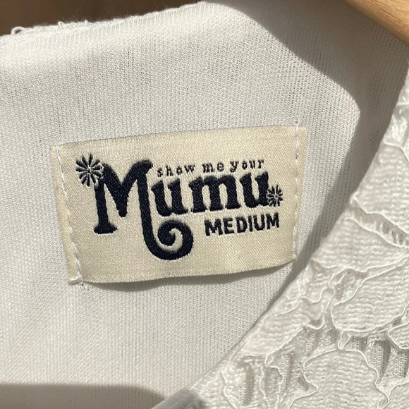 Show me your mumu Ritzy mini white lace dress. Keyhole back, size medium - Picture 14 of 16